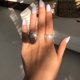 thumbnail image 5 of Cinco Líneas Rueda Anillo Elegante anillo de diamantes de imitación de plata Anillos de joyería de las mujeres de moda completa Zircon Anillos para Mujeres Tamaño 5 10, 5 of 5