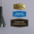 thumbnail image 2 of Signs ByLITA Fancy Please Keep Kitchen Clean Sign - Kitchen Signs | Durable Material | Cleaning Reminder | Easy Installation Sign (Black) - Small, 2 of 7