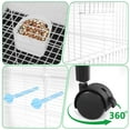 thumbnail image 4 of golytefs Bird Cage with Rolling Stand Bird Villa for Medium & Large Birds (White), 4 of 9