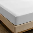 thumbnail image 6 of Disposable Bedding Set with Fitted Sheet Pillowcases Flat Sheet, Breathable Non Woven Hypoallergenic Material, Travel Hotel Airbnb Camping Business Trip Home Use, Topliu, 6 of 6