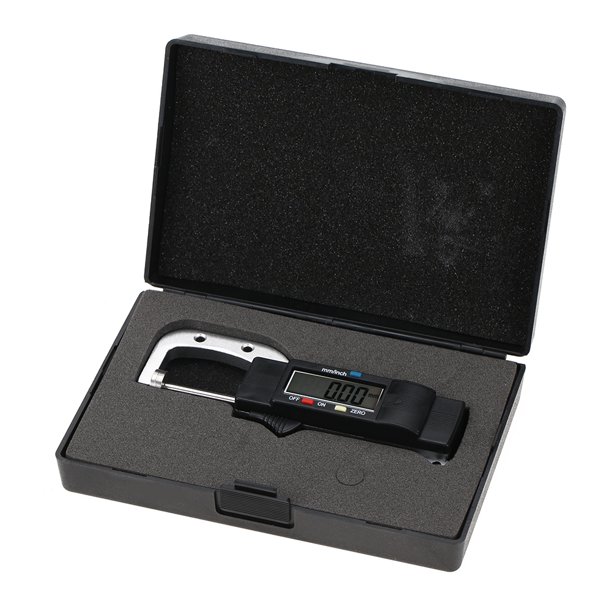 Calibrador Con Pantalla LCD Digital, Herramienta de Mediciorica de Calibre de Espesor de 0 A 25 mm, Interruptor Entre Milímetros y Pulgadas