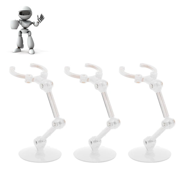 Soporte De Figura De Acción De 10 Uds., Soporte De Modelo De Muñeca De Plástico, Base De Soporte De Exposición De Figura De Acción