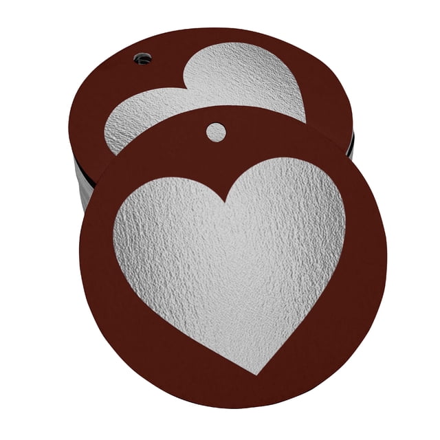Inkdotpot Silver Foil Paper Hang Tags Made With Love Wedding Favor Tags 50 Pieces