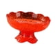 thumbnail image 5 of Frutero con pedestal y diseño escurridor, decoración de mesa, moderno, decoración del hogar, soporte para aperitivos, bandeja de frutas para encimera Rojo, 5 of 8