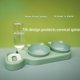 thumbnail image 4 of Pet Cat Double Bowl Alimentador automático Dog Cats Food Bowl Fuente de agua potable Tmvgtek Oficina Multiescena Multifunción, 4 of 7