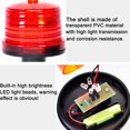 thumbnail image 4 of HUGFEGWE Solar Warning Light, Waterproof LED Warning Lamp Super Bright Solar Safety Light with Switch for Construction, Traffic, Factory, Crane Tower, Dock, Marine (Yellow) CJB91-28345, 4 of 7