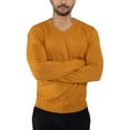 thumbnail image 4 of X RAY JEANS Mens Basic V-Neck Sweater Pullover, Mustard, XL, 4 of 10