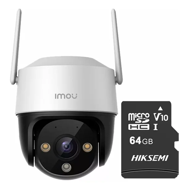 Imou Cruiser Se+ Cámara Ip Pt Modelo Ipc-s21fen 2mp con Almacenamiento de 64 GB Micro SD / Wi-fi Con Seguimiento Inteligente Visión A Color 24/7 Y Altavoz Incorporado