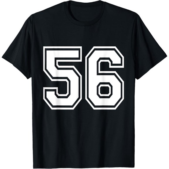 Premium Daily Comfort - Number 56 Varsity Sports Team Jersey 56th Birthday 56 Years T-Shirt