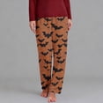 thumbnail image 2 of Miqool Women's Halloween Pajama Pants Cute Soft Long Bottoms Casual Pjs Pj Jammies with Elastic Waist S-5XL, 2 of 5