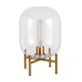 thumbnail image 1 of Henn&Hart 9" Brass Metal/Glass Table Lamp, 1 of 9