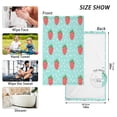 thumbnail image 6 of Yayeee 100% Cotton Hand Towels for Bathroom 16" x 28" Soft Absorbent Kitchen Towel, Strawberry Pattern, 6 of 7