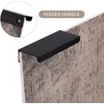 thumbnail image 3 of Lot of 10 Black Handle Black Furniture Handle - Invisible Handle Black Kitchen Furniture Handle Matte Black Furniture Handle in Aluminum Alloy Center Distance, 3 of 5