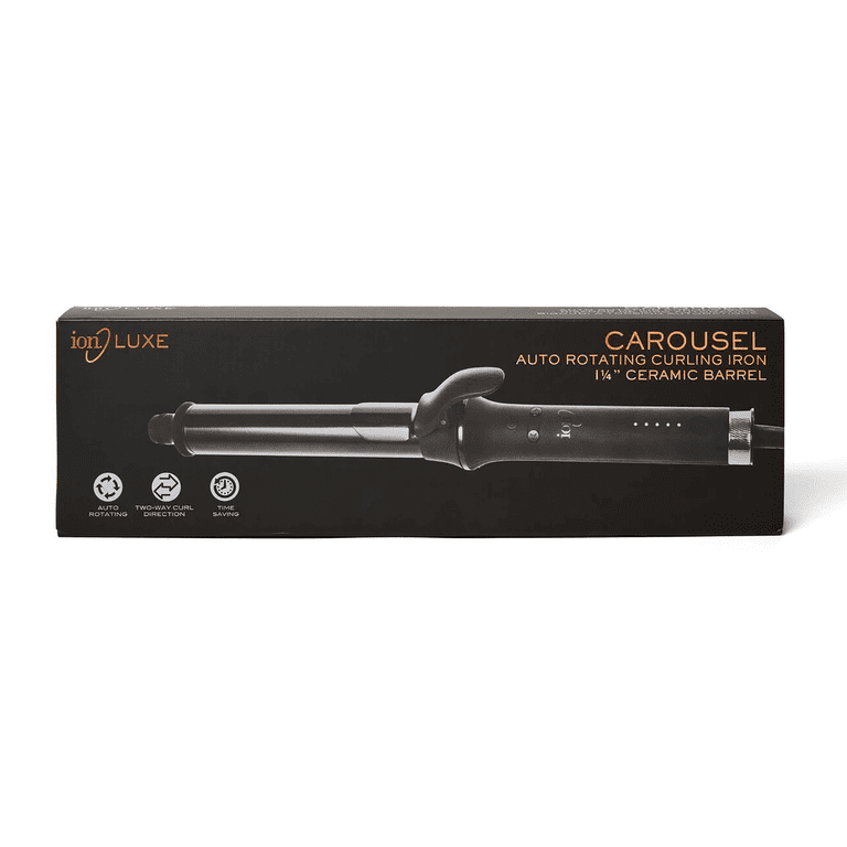 ion Luxe Carousel Auto Rotating Curling Iron, 1.25IN Ceramic 