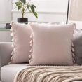 thumbnail image 1 of Set Of 2 Cush Covers, Tassel Cush Covers, Rative Sofa Cushs, Tassel Rative Cushs, Rative Boho Cush Covers, Couch Cus, 1 of 5