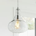 thumbnail image 5 of JONATHAN Y Ferano 9" Adjustable Metal/Glass LED Pendant, Chrome, 5 of 8