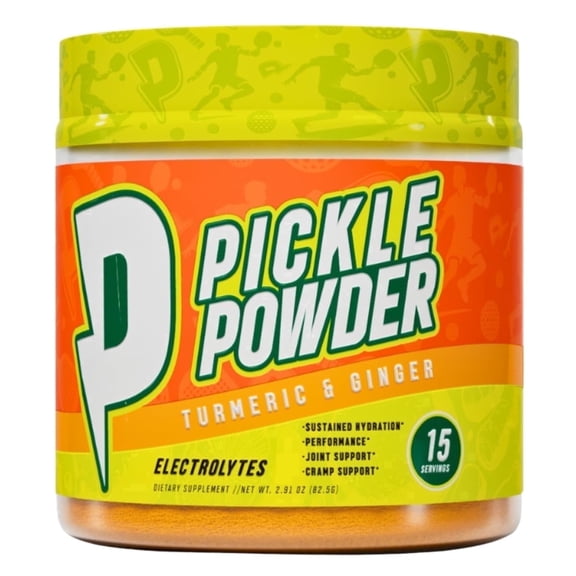 Pickle Powder by Divine Health | Lemon Zest Flavor | Formulated by Dr. Colbert, MD | Joint Support & Hydration | Turmeric, Ginger, Electrolytes, Minerals | Pickleball & Sports Supplement | 30 Scoops