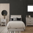 thumbnail image 2 of Hillview Twin Platform Bed with Storage Drawer, Ivory Oak, 2 of 9