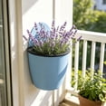 thumbnail image 6 of Kyusrd Indoor Outdoor Wall Mounted Planters With Drainage Holes,Hanging Flower Pots For Balcony Terrace Greenery Decor,7.09x6.30in, 6 of 7