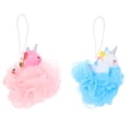 thumbnail image 2 of ColoMX 2PCS Unicornios Bañera Bañera Bolas de Ducha Exfoliantes Bolas de limpiador para niños, 2 of 8