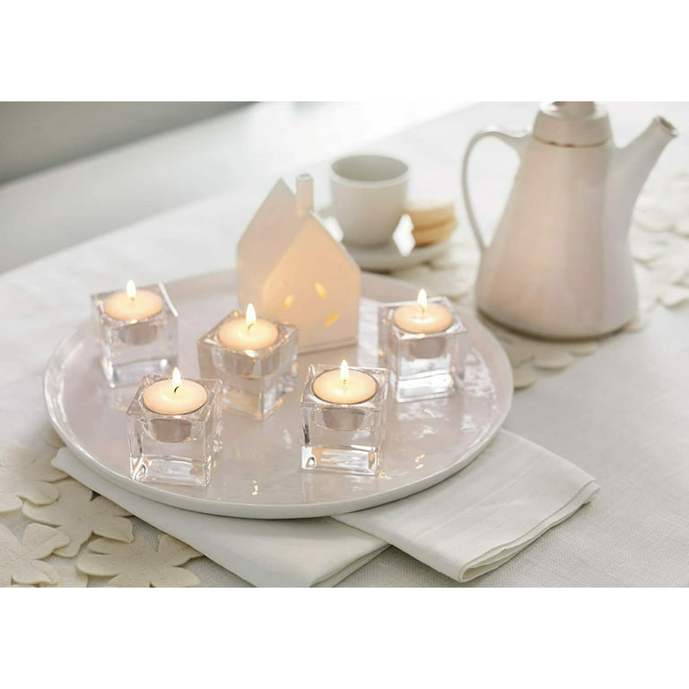 Tealight Candles, Giant 100,200,300 Bulk Packs, White Unscented European  Smokeless Tea Lights in Clear Plastic Cup for Shabbat, Weddings, Christmas
