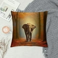 thumbnail image 2 of Creowell Elephant Woods Fall Leaves Pillow Covers Soft and Durable Autumn Style for Indoor Outdoor Sofa Car Couch Bedroom 1 Piece 22x22in, 2 of 5