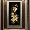 thumbnail image 4 of Otra decoración de pared 30x50cm 5d pintura de diamante kit de flores de plantas rosas para adultos kits de arte de diamante de taladro completo para adultos pintura de flores por kits de números, 4 of 5