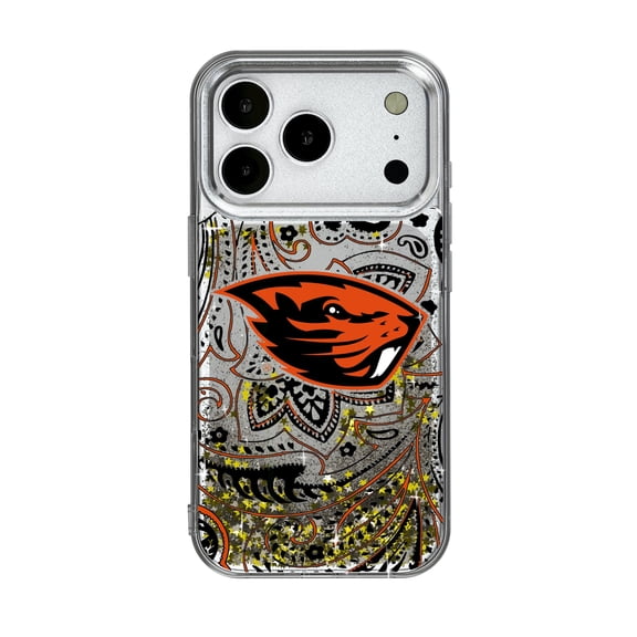 Oregon State Beavers iPhone Glitter Paisley Design Case