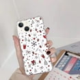 thumbnail image 2 of Kawaii Christmas Pattern Case Compatible with iPhone 14,Aesthetic Art Design TPU Bumper Cover Case, 2 of 5