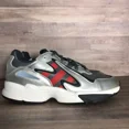 thumbnail image 1 of Ad-id-as Yung-96 Chasm Grey Red Silver Running Shoes EE7240 Men's Size 10 Retro, 1 of 6