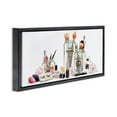 thumbnail image 3 of Stupell Industries Floral Makeup Collection Still Life Beauty & Fashion Painting Black Floater Framed Canvas Art Print Wall Art, 31 x 14, 3 of 9