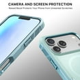 thumbnail image 2 of MyBat Pro Fortress Series Case for iPhone 17 Pro,Non-Slip Grip,Rugged Design,MagSafe Compatible,Light Blue, 2 of 5