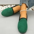 thumbnail image 4 of Aueoeo Ballets Flats For Women Flat Shoes Slip on Girls Dress Shoes Cloth Comfort Soft Green shoes, 4 of 8