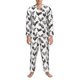 thumbnail image 3 of Balery Funny Chicken Pijama para Hombre de Dos Piezas con Manga Larga, Conjunto de Dormir y Descanso Suave con Bolsillos-XX-Large, 3 of 7