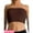 Brown, variant on Women's Plus Size Tube Top Bra Seamless Strapless Bandeau Bra Plus Size XL 1X 2X 3X 4X (No Padding)