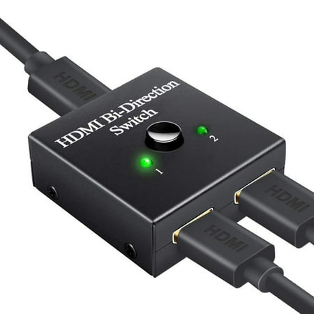 HDMI Switch Splitter, 2 In 1 Out Plug And Play Auto Splitter Switcher for PS3/4 Xbox TV Box