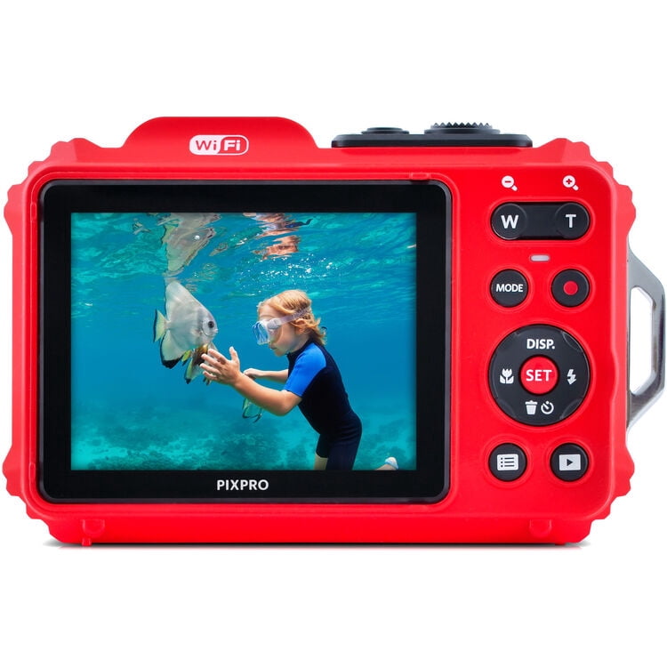 Kodak PIXPRO WPZ2 Digital Camera (Red) + Case +  Foam Floating Strap - 32GB Basic Kit