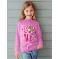 thumbnail image 3 of Paw Patrol Shirts for Boys Girls Clothes Love Ribbon Toddler Kids Long sleeve T-Shirt Pink 2T, 3 of 6