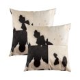 thumbnail image 1 of Natural Torino Geneva Neutral Cowhide Pillow | 2-Pack | 18"x18", 1 of 2