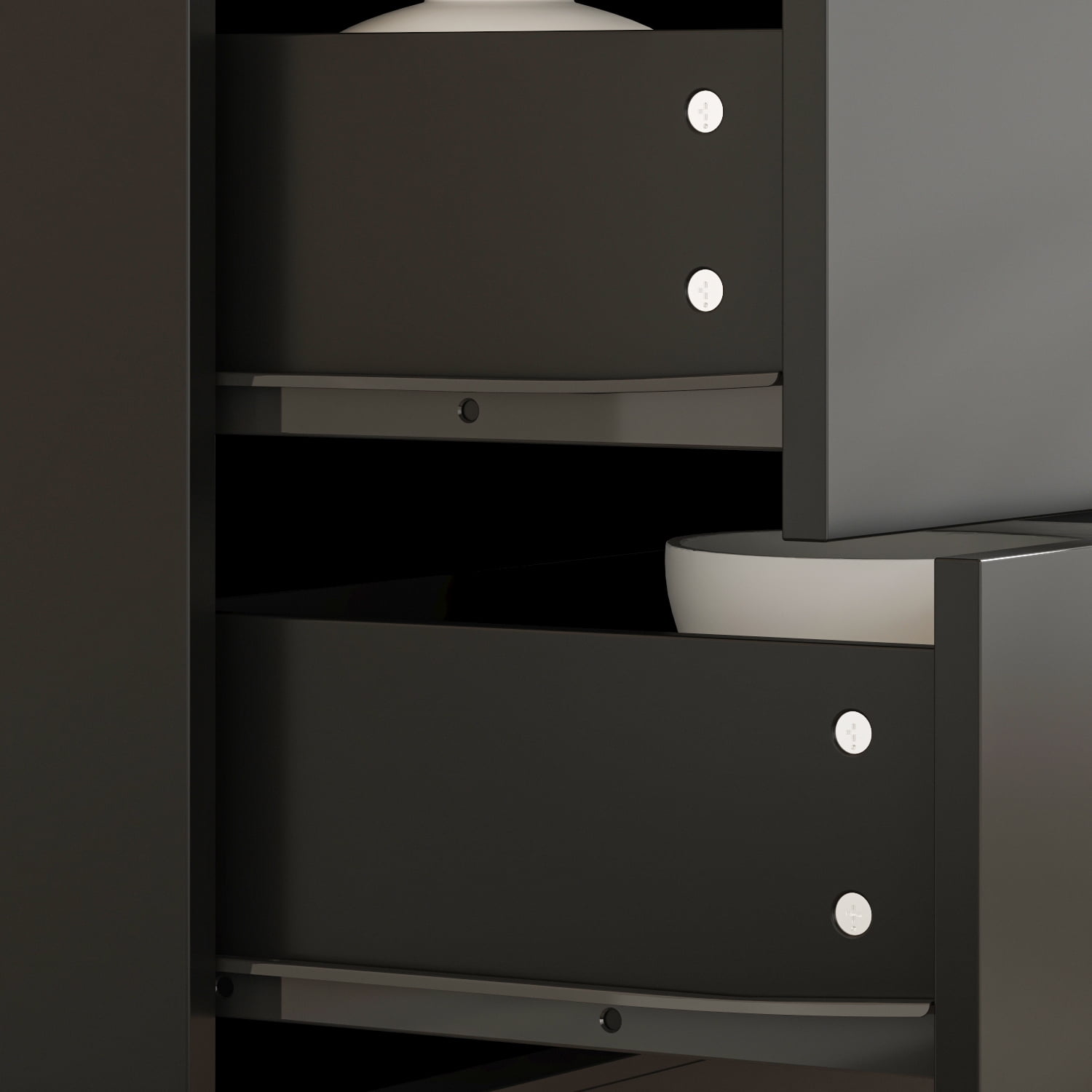 KULAGAGA  Dresser with 10 Drawers, Wood Storage Chest of Drawers for Bedroom Living Room Hallway, Black