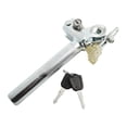 thumbnail image 2 of Flip seat post saddle straight tube with antitheft lock silver 155mm/95mm, 2 of 10