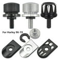 thumbnail image 2 of SOFEIYA Motorcycle Rear Mudguard Seat Bolt Tap Screw Nut Kit Mounting Cap For 96-19, Chrome Bolt, 2 of 2