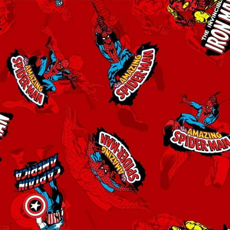 Flannel Marvel Comics Heroes Out Of Blue