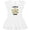 AA-White, variant on Inktastic Cute Sloth I Love My Papa with Green Leaves Girls Toddler Dress
