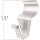 thumbnail image 3 of Seitenhaken Aus Vinyl (10 Stck), Strapazierfhiger Edelstahl Mit Niedrigem Profil, Keine Lochhaken, 3 of 3