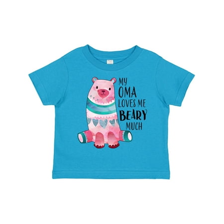 

Inktastic My Oma Loves Me Beary Much with Cute Bear Gift Toddler Boy or Toddler Girl T-Shirt