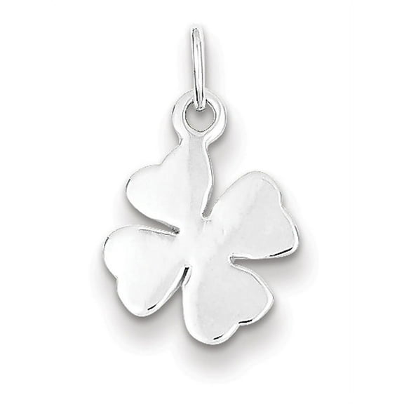 Sterling Silver Polished 4 Leaf Clover Charm