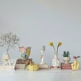 thumbnail image 4 of Creative Co-Op Stoneware Planter with Organically Shaped Detail, Yellow, 4 of 9