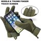 thumbnail image 3 of Xiao Hua Guantes militares tácticos de goma con nudillos duros para exteriores, para pantalla táctil, transpirables, resistentes al desgaste, con protección para las articulaciones de PP (negro, L), 3 of 5