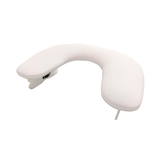 Almohada de apoyo para manos para manicura, para uso en salones de belleza y en el hogar. Reposabrazos para manicura. Blanco sin soporte